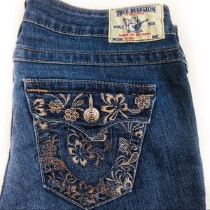 True Religion  Skinny Jeans Size 31 Flap Pocket